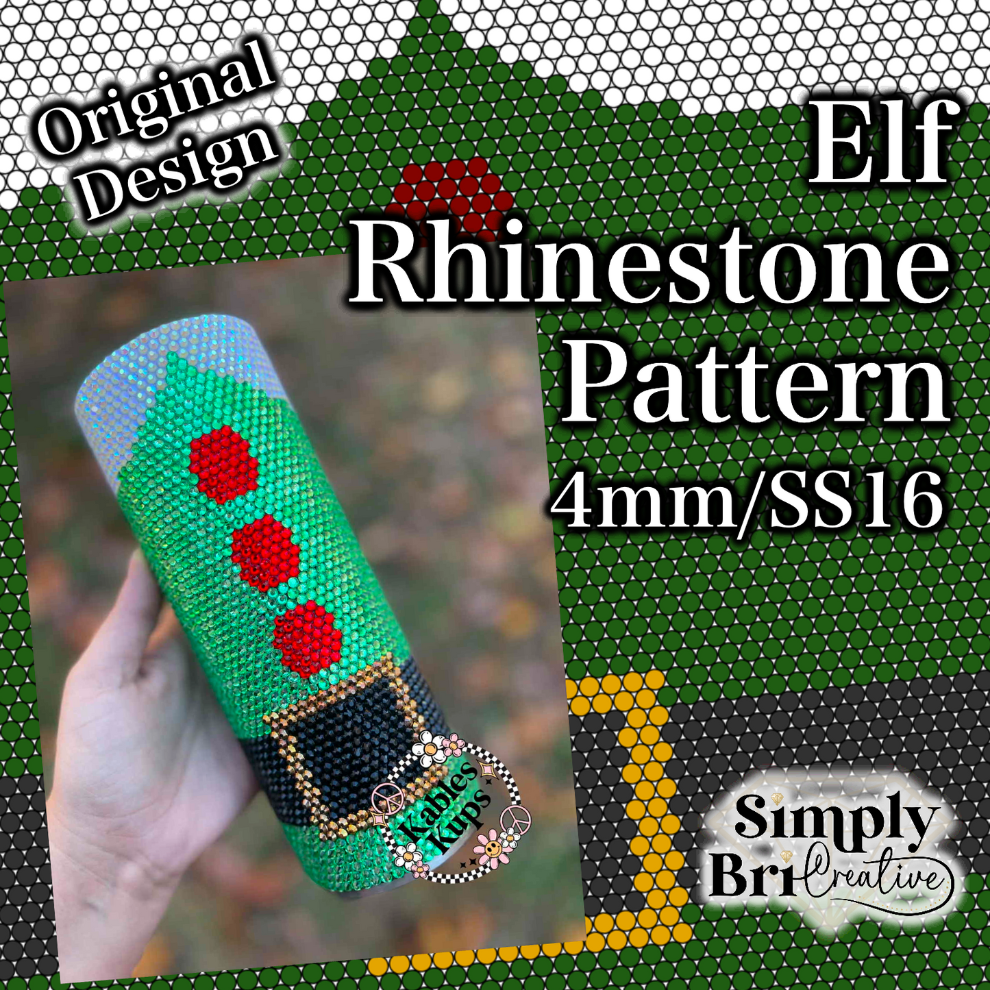 Elf Rhinestone Pattern (4mm/SS16)