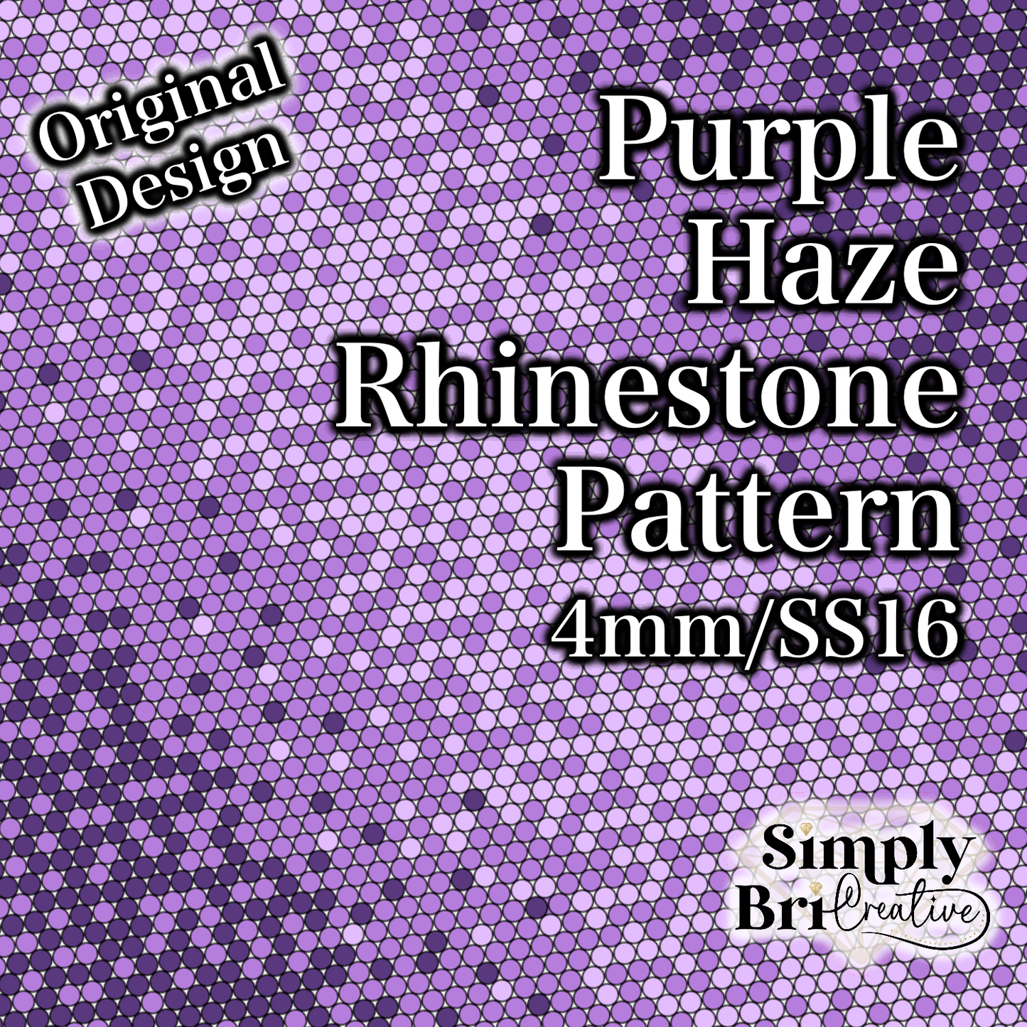 Purple Haze Rhinestone Pattern (4mm/SS16)