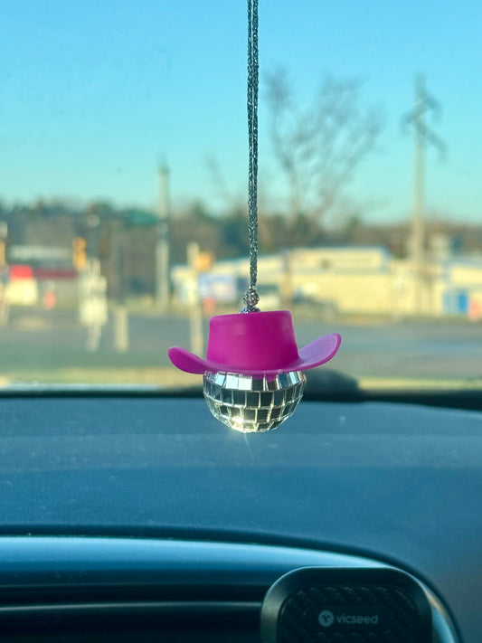 Disco Cowgirl Car Charm