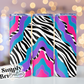 Neon Zebra Geode Scatter Template Tumbler