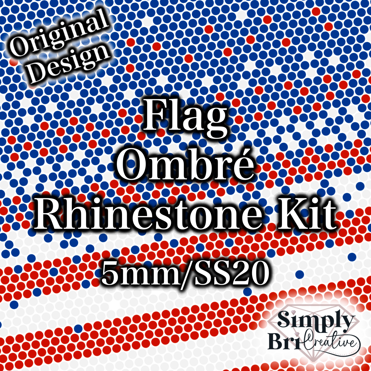Flag Ombré Rhinestone Kit