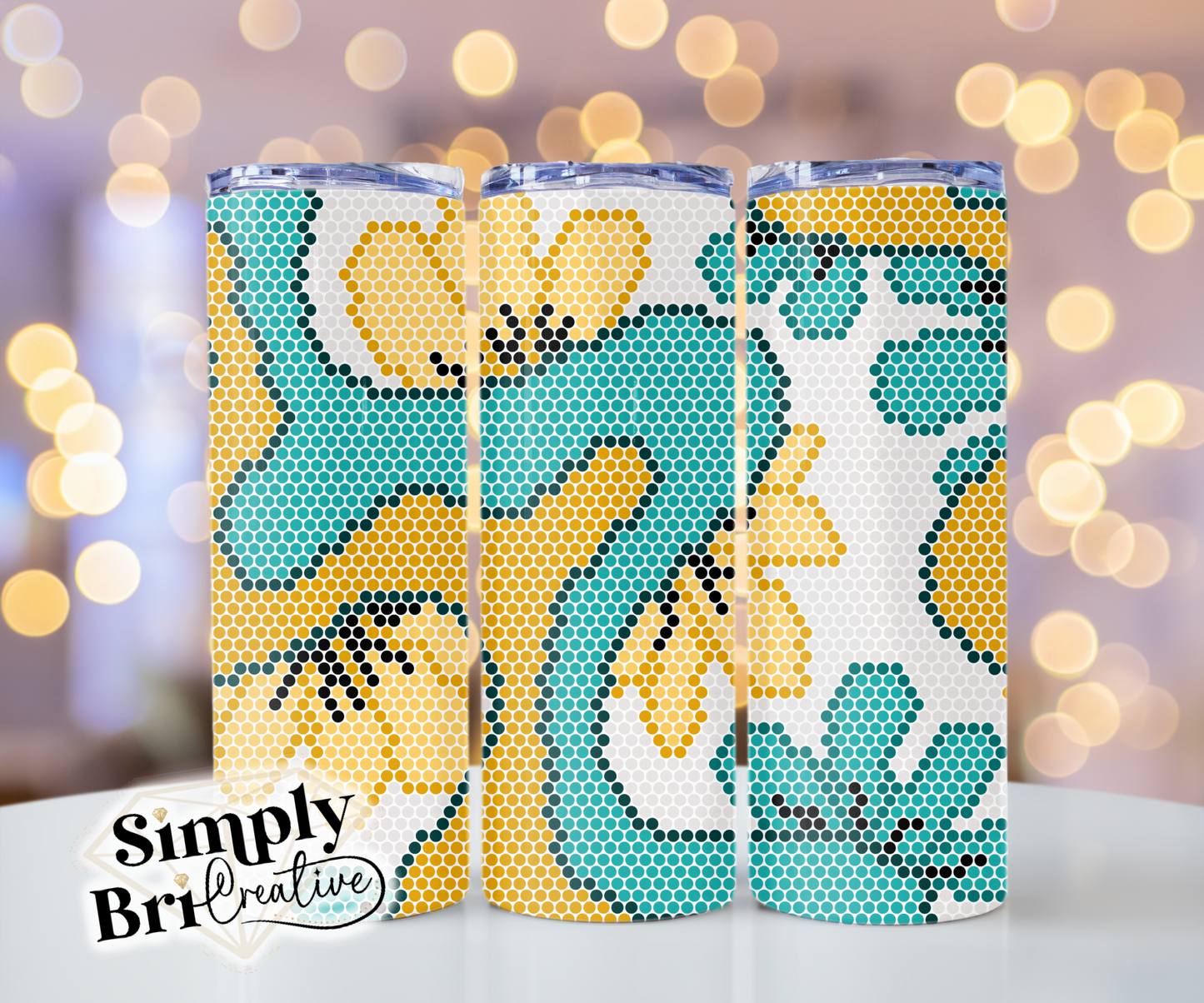 Flower Swirl Template Tumbler (4mm/SS16)