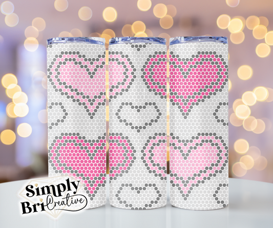 Love Hearts Template Tumbler (5mm/SS20)