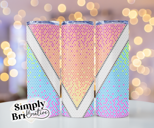 Rainbow V-Split Template Tumbler (4mm/SS16)