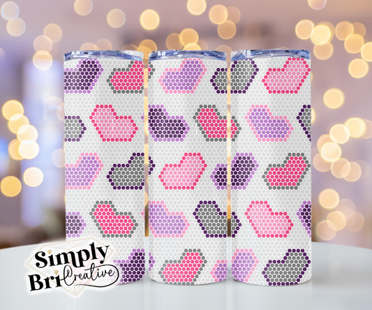 Hearts Template Tumbler (4mm/SS16)