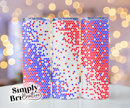 Patriotic Swirl Template Tumbler (5mm/SS20)