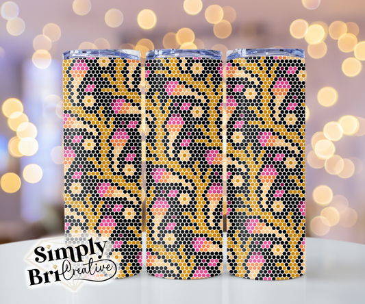 Floral Vine Template Tumbler (4mm/SS16)