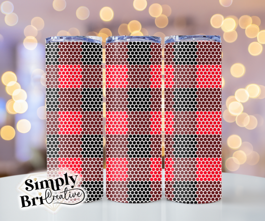 Buffalo Plaid Template Tumbler (5mm/SS20)