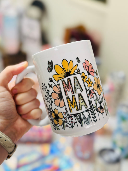 Mama Floral Mug