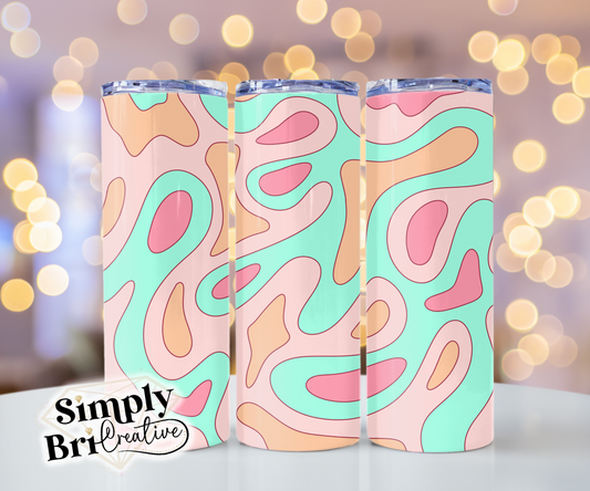 Paint Swirl Template Tumbler