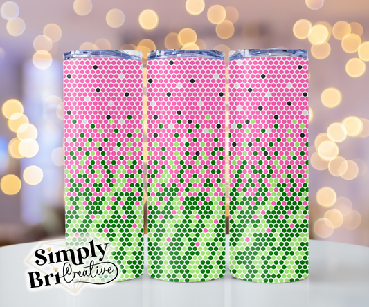 Watermelon Ombré Template Tumbler (5mm/SS20)