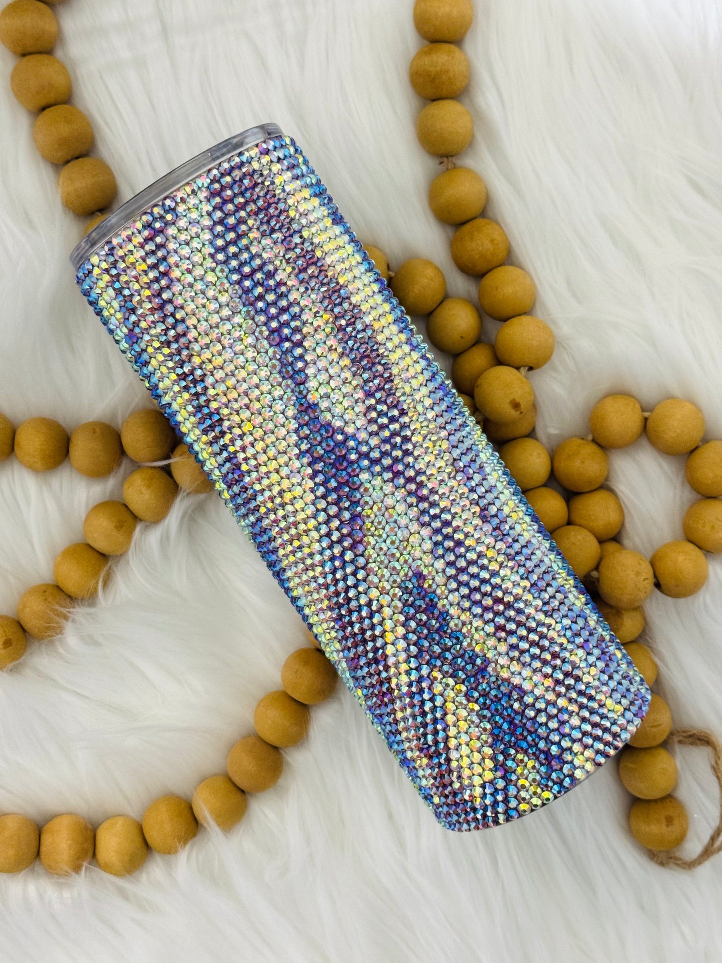 Zebra Print Rhinestone Tumbler
