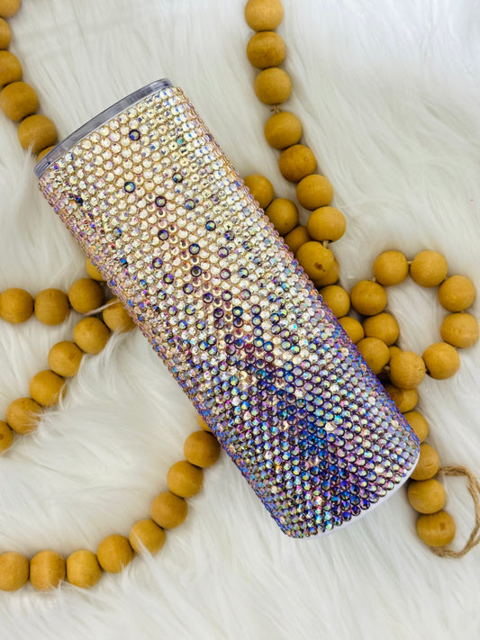 Water Lily Rhinestone Tumbler