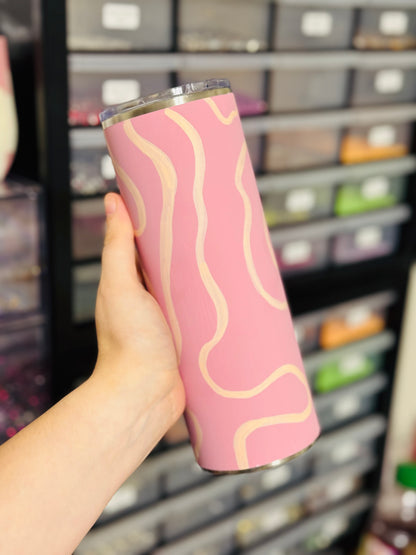 Pink Squiggles 24 oz. Plump