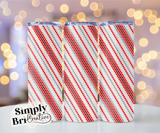 Candy Cane Template Tumbler (4mm/SS16)