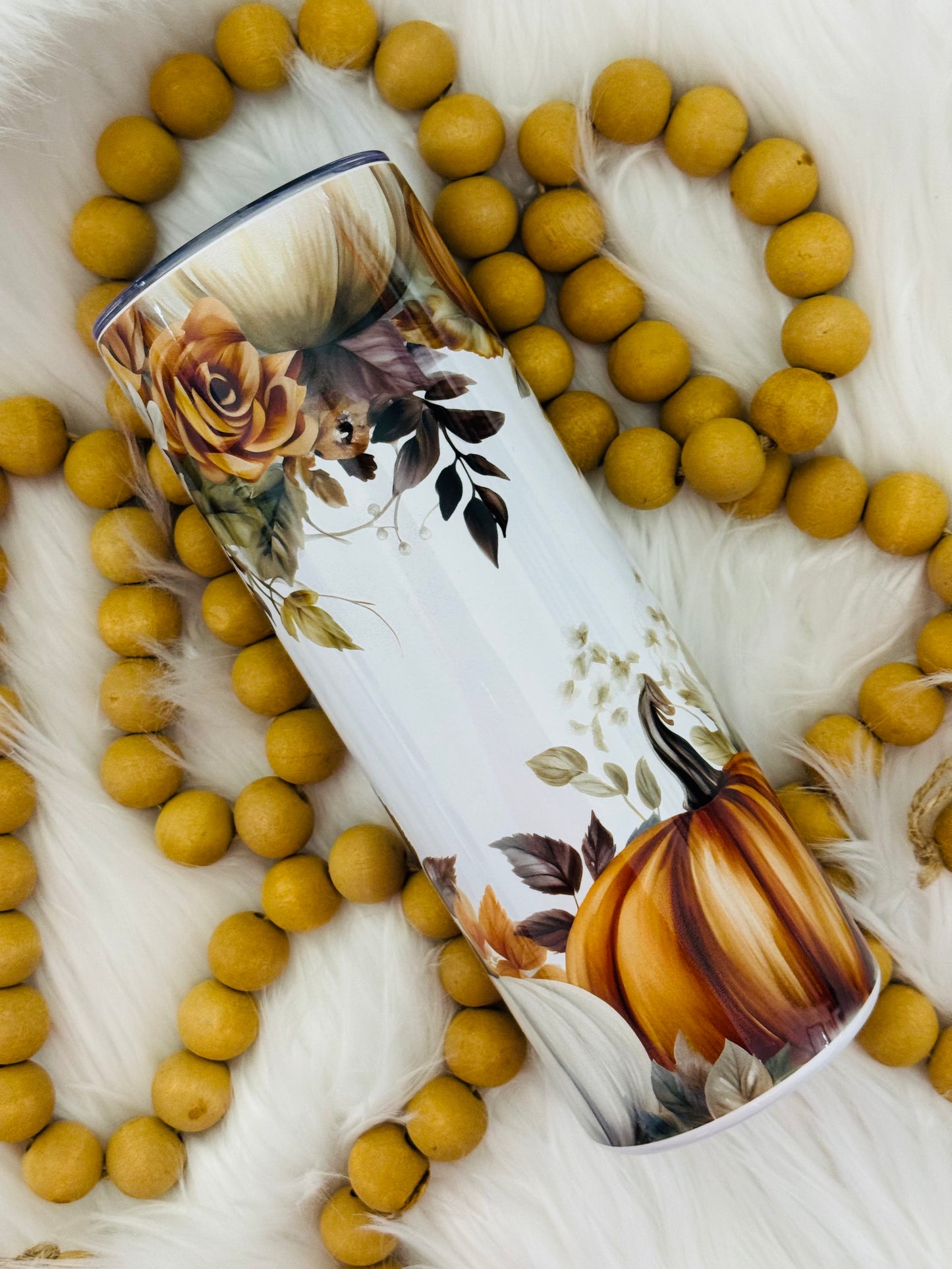 Pumpkin Florals Sublimation Tumbler