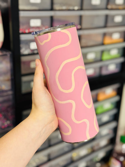 Pink Squiggles 24 oz. Plump