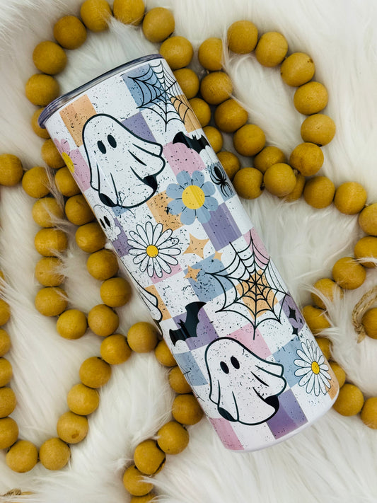 Checker Ghost Sublimation Tumbler