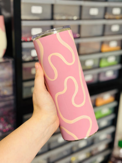 Pink Squiggles 24 oz. Plump