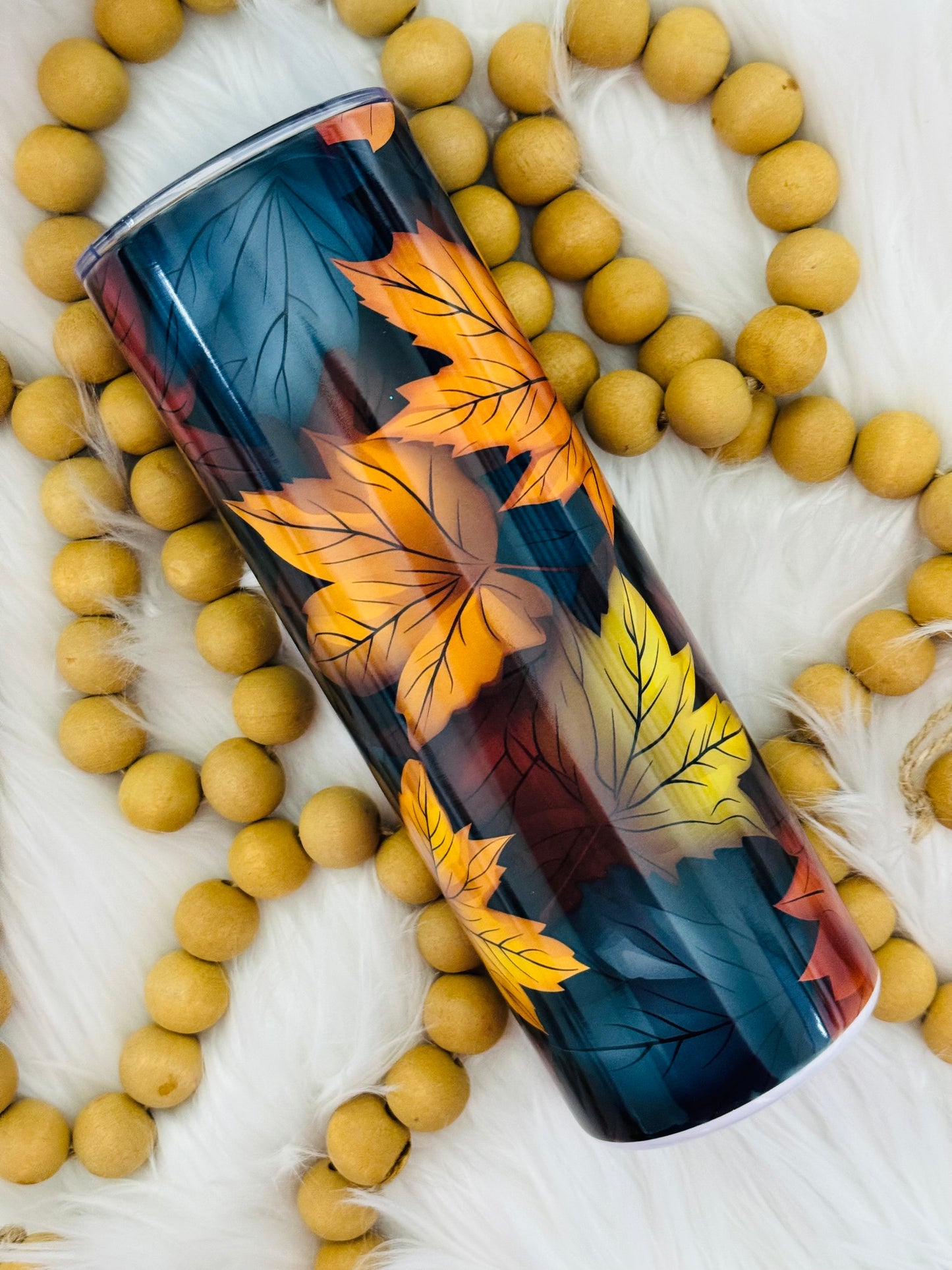 Fall Leaves Sublimation Tumbler