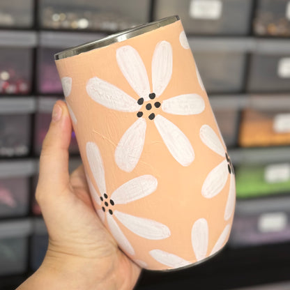 White Flowers 16 oz. Wine