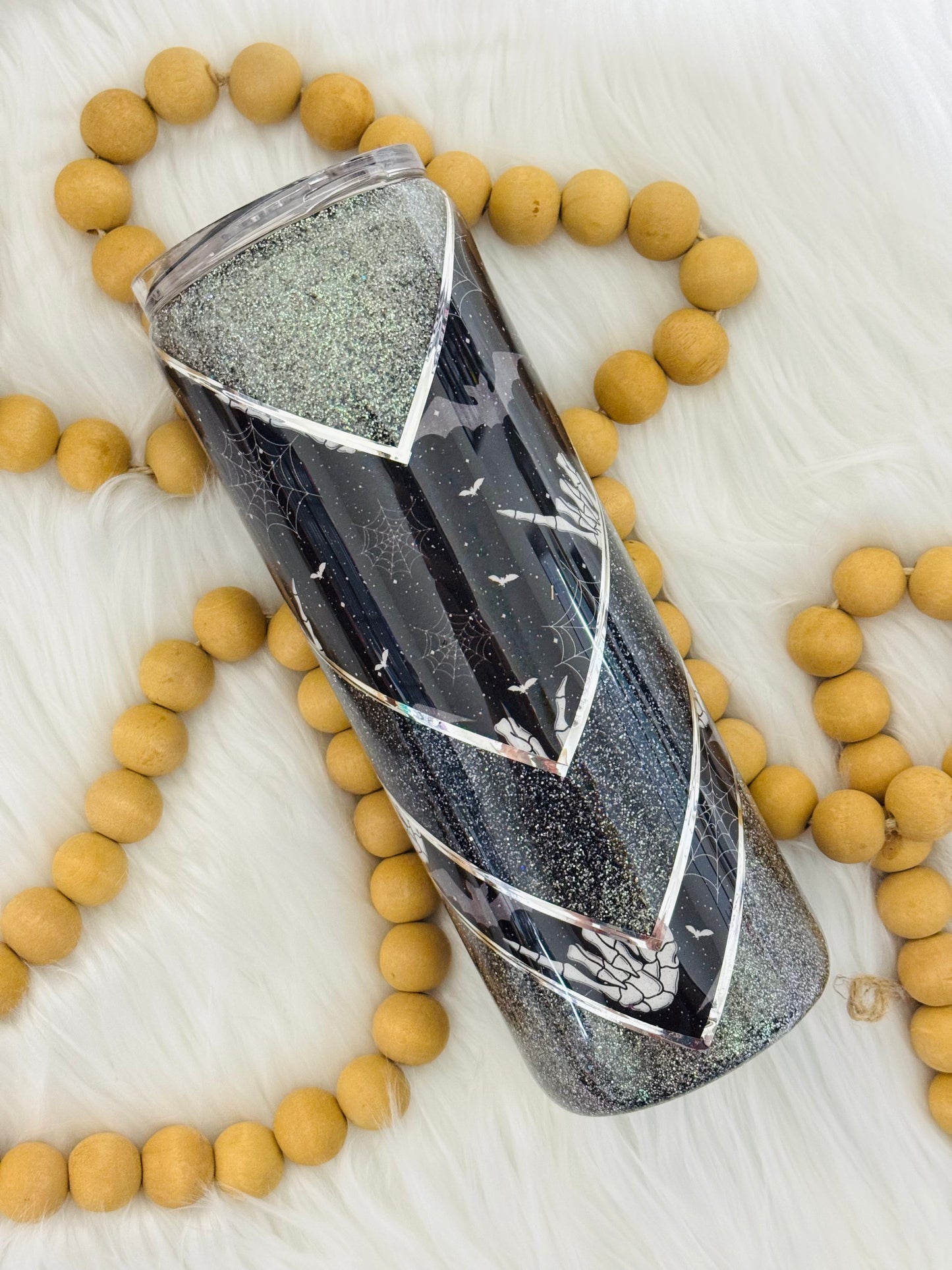 Spooky V-Split Glitter Tumbler