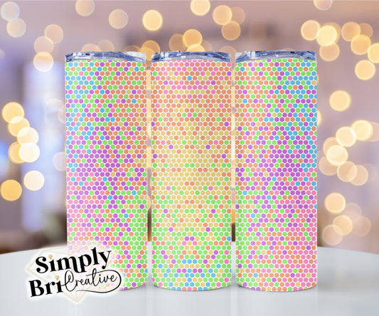 Rainbow Explosion Template Tumbler (5mm/SS20)