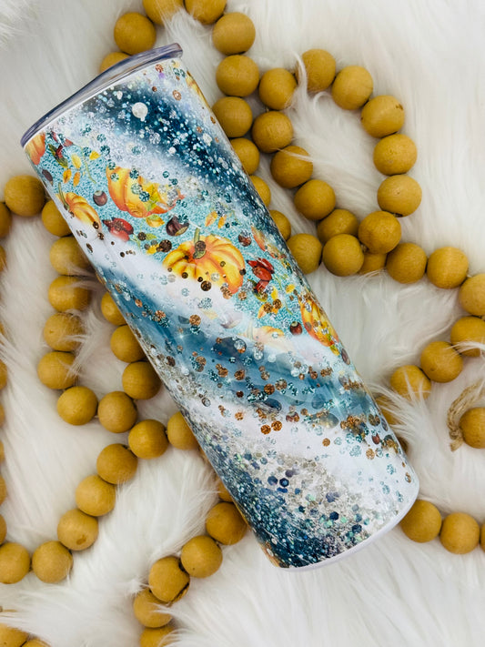 Pumpkin Swirl Sublimation Tumbler