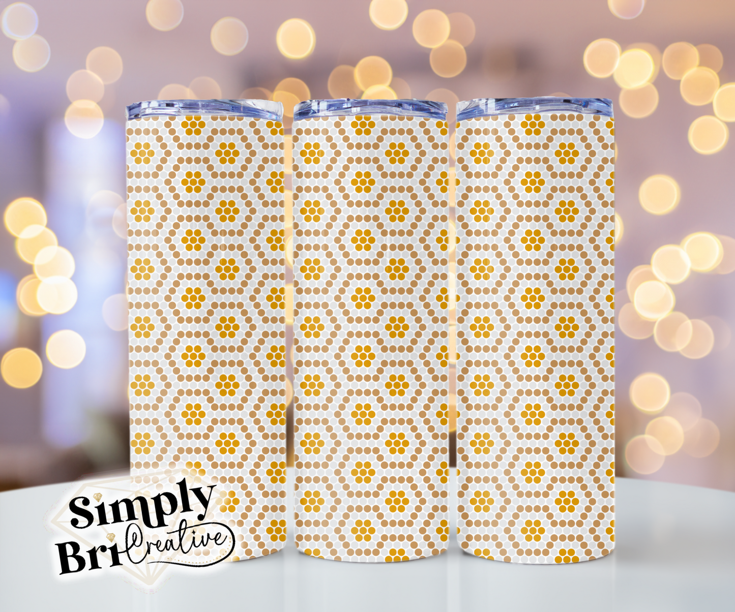 Trippy Honeycomb Template Tumbler (4mm/SS16)