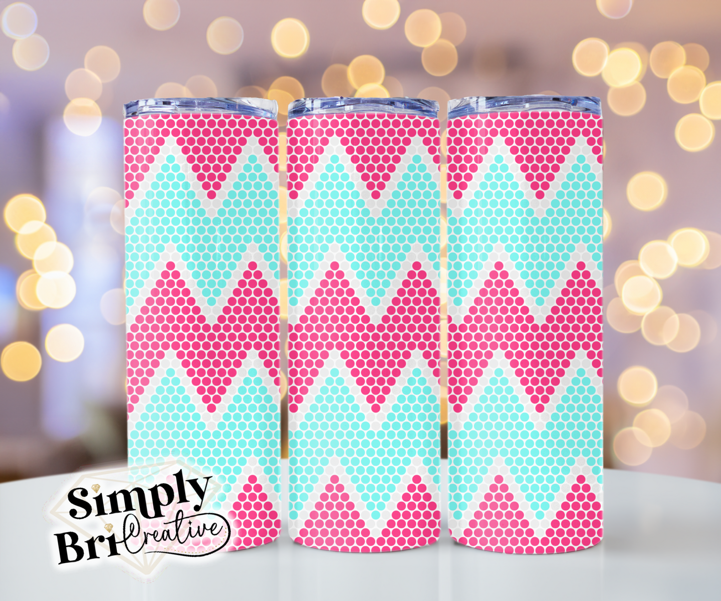 Wide Chevron Template Tumbler (5mm/SS20)