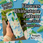 Flowers Sublimation Rhinestone Pattern (4mm/SS16)