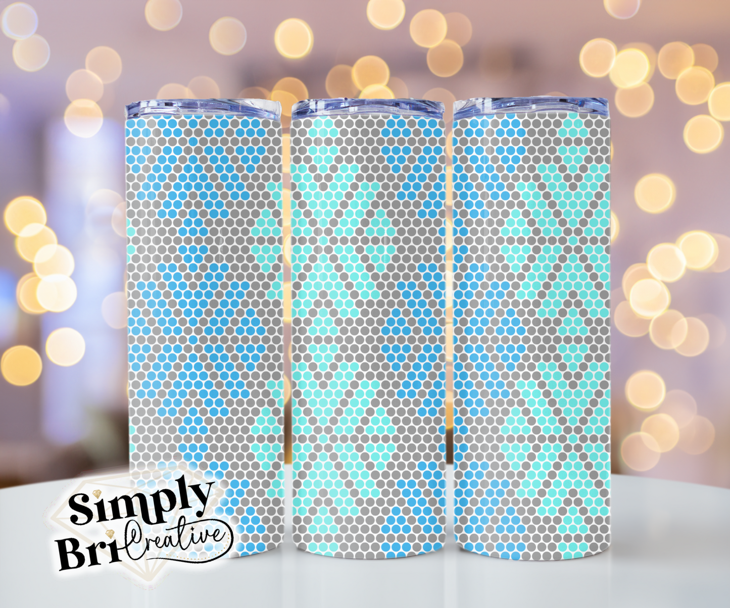 Broken Diamond Template Tumbler (5mm/SS20)