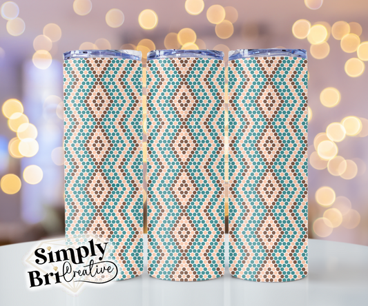 Western Diamonds Template Tumbler (4mm/SS16)