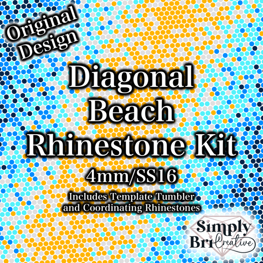Diagonal Beach Rhinestone Kit (SS16 Glass)