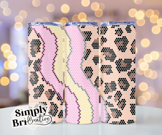 Leopard Swirl Template Tumbler (4mm/SS16)