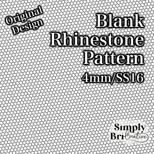 Blank Rhinestone Pattern (4mm/SS16)