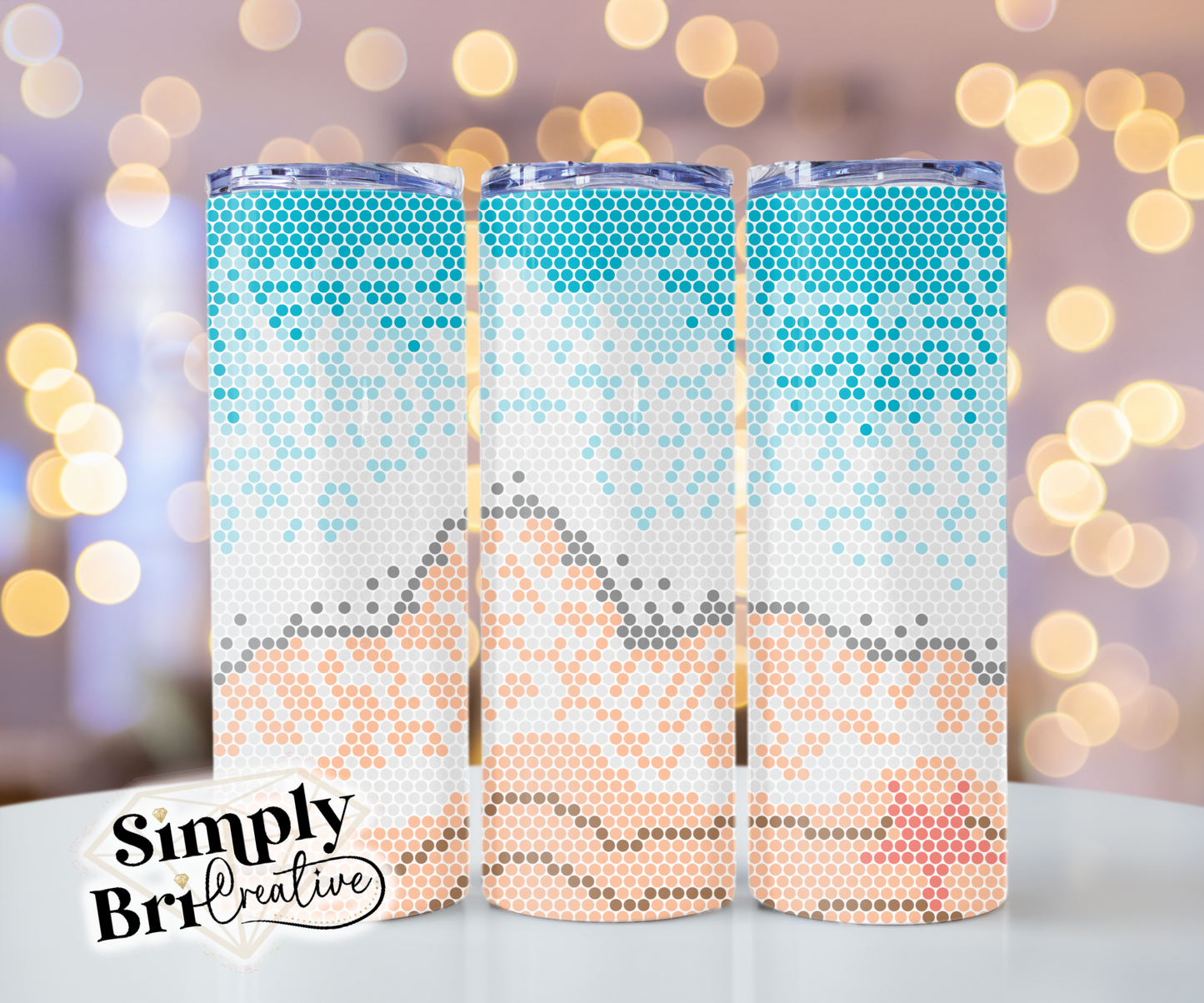 Beach Scene Template Tumbler (4mm/SS16)