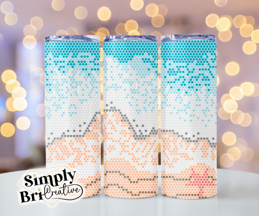 Beach Scene Template Tumbler (4mm/SS16)