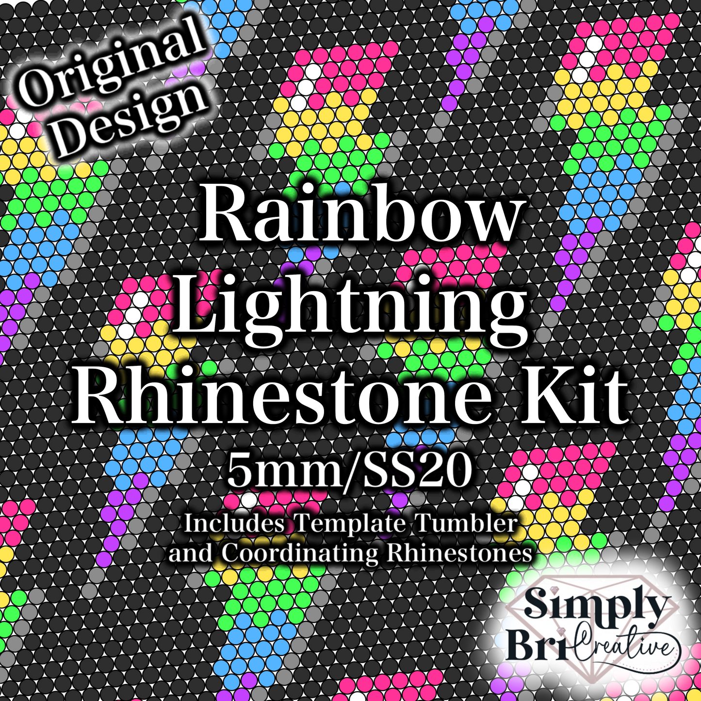 Rainbow Lightning Rhinestone Kit (5mm Jelly)
