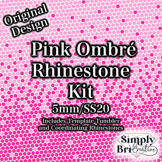 Pink Ombre Rhinestone Kit (SS20 Glass)