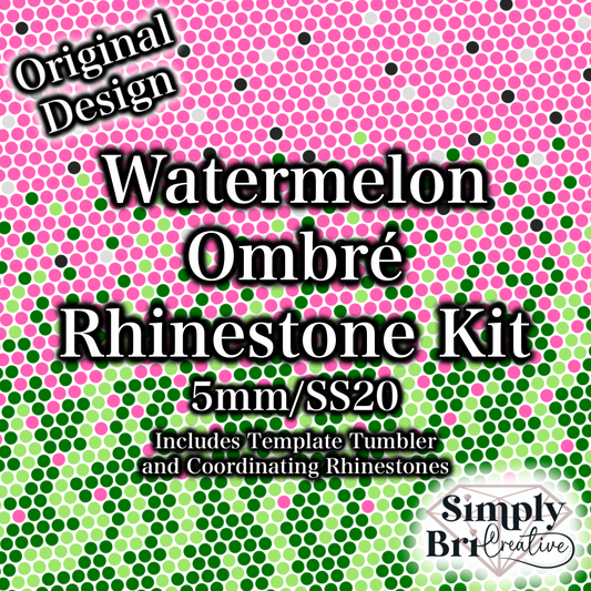 Watermelon Ombré Rhinestone Kit