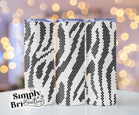 Zebra Print Template Tumbler (4mm/SS16)
