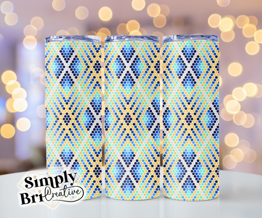 Deco Diamonds Template Tumbler (4mm/SS16)