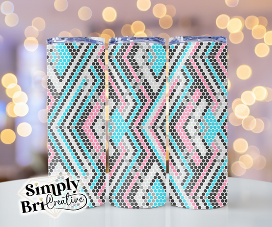 Diamond Weave Template Tumbler (5mm/SS20)