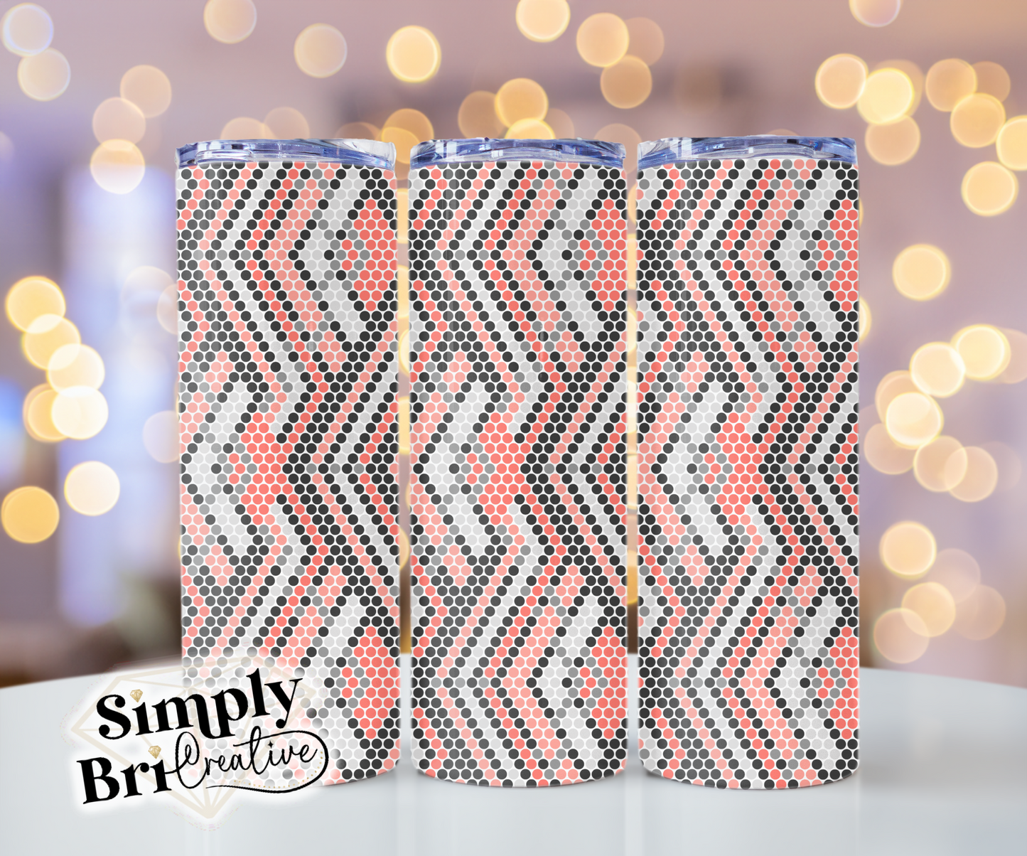 Diamond Weave Template Tumbler (4mm/SS16)