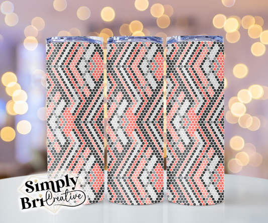 Diamond Weave Template Tumbler (4mm/SS16)