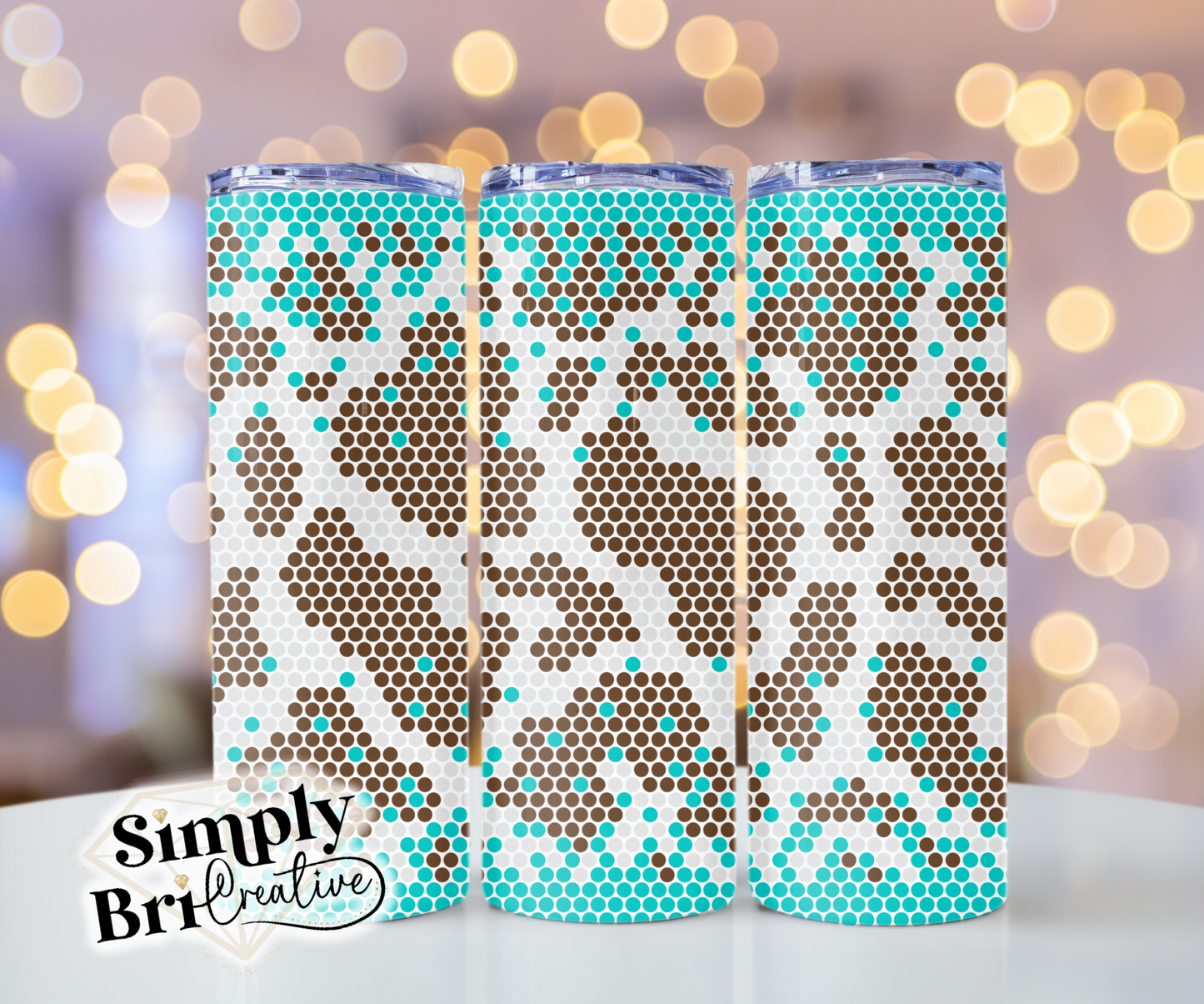 Double Ombré Cow Print Template Tumbler (5mm/SS20)