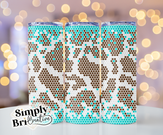 Double Ombré Cow Print Template Tumbler (5mm/SS20)