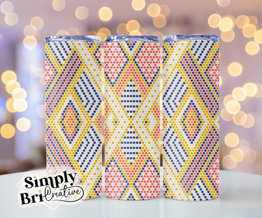 Geo Quilt Template Tumbler (4mm/SS16)