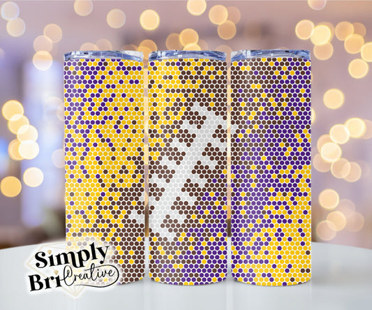 Football Swirl Template Tumbler (5mm/SS20)